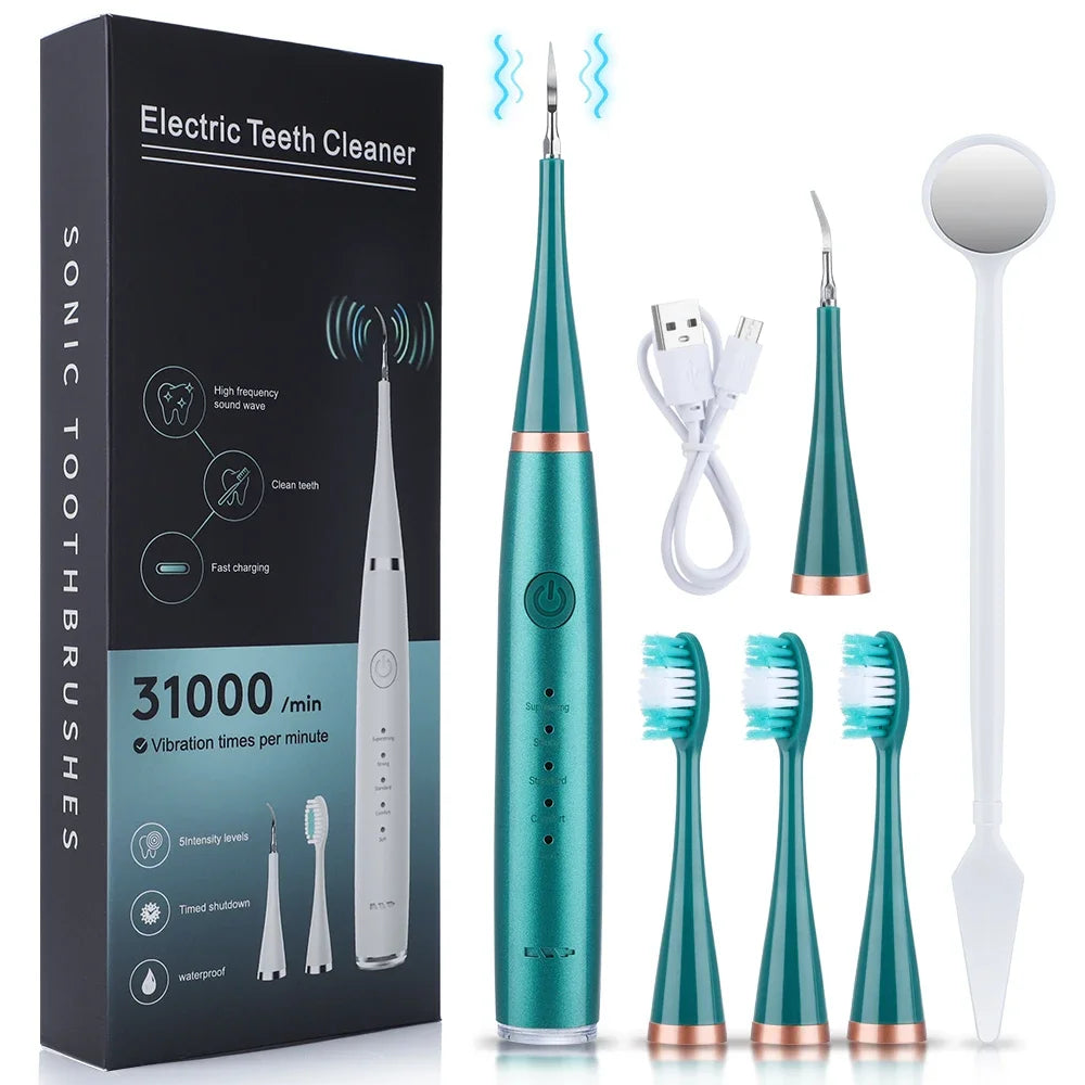 High Power Ultrasonic Dental Cleaner Electric Sonic Device for Tartar Plaque and Teeth Stain Removal