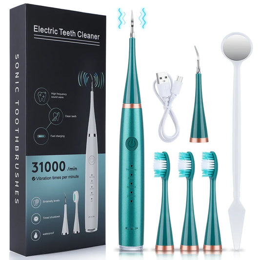 High Power Ultrasonic Dental Cleaner Electric Sonic Device for Tartar Plaque and Teeth Stain Removal