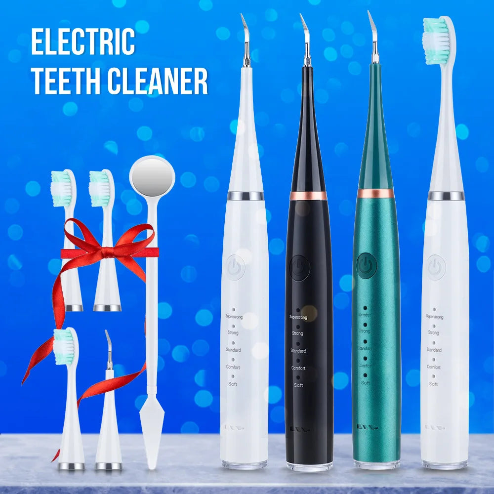 High Power Ultrasonic Dental Cleaner Electric Sonic Device for Tartar Plaque and Teeth Stain Removal